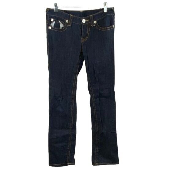 True Religion World Tour Jeans Low Rise Straight Leg - Size 30 - Picture 1 of 7
